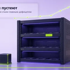 Редакционная обложка SCQR к материалу «Вычисления становятся главным дефицитом рынка ИИ».