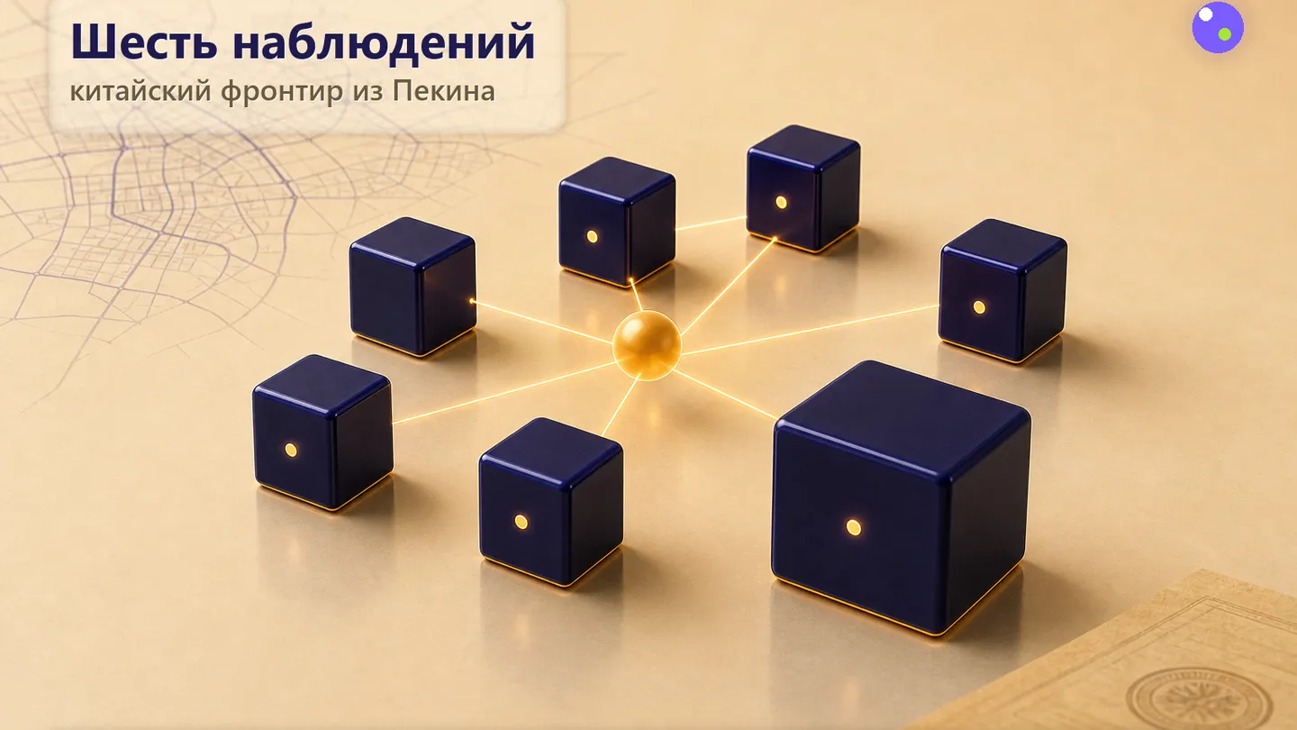 Редакционная обложка SCQR: студия открыта, на полу аккуратные коробки моделей, рядом — компас, который указывает не на одну сторону, а на свой собственный круг направлений.